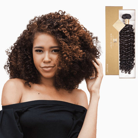 Bohyme Birth Remi 100% Unprocessed Virgin Human Hair Weave - TIGHT CURLS 14" (Machine Tied) Bohyme Birth Remi 100% Unprocessed Virgin Human Hair Weave - TIGHT CURLS 14" (Machine Tied)