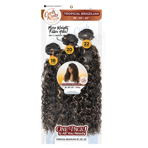 Sensationnel Curls Kinks Weave - TROPICAL BRAZILIAN 18"/20"/22" Sensationnel Curls Kinks Weave - TROPICAL BRAZILIAN 18"/20"/22"