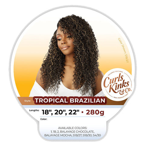 Sensationnel Curls Kinks Weave - TROPICAL BRAZILIAN 18"/20"/22" Sensationnel Curls Kinks Weave - TROPICAL BRAZILIAN 18"/20"/22"