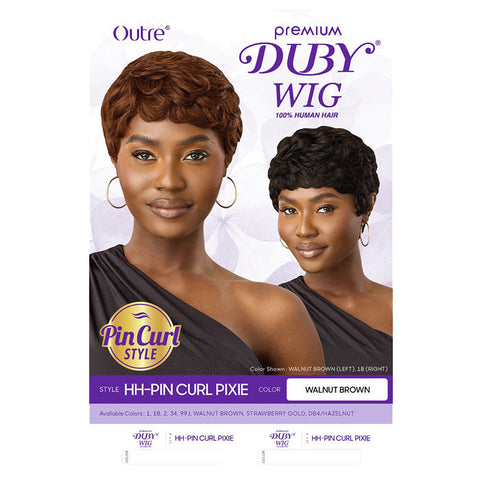 Outre Premium Duby 100% Human Hair Full Wig - HH-PIN CURL PIXIE Outre Premium Duby 100% Human Hair Full Wig - HH-PIN CURL PIXIE