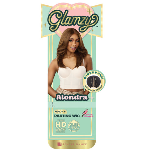 Sensationnel Glamzy Glueless V-Part HD Lace Part Wig - ALONDRA Sensationnel Glamzy Glueless V-Part HD Lace Part Wig - ALONDRA