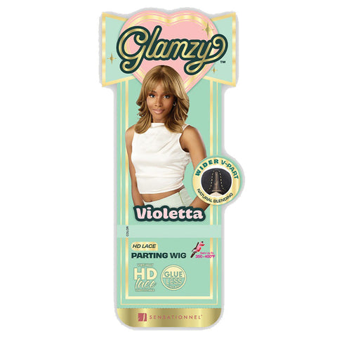 Sensationnel Glamzy Glueless V-Part HD Lace Parting Wig - VIOLETTA Sensationnel Glamzy Glueless V-Part HD Lace Parting Wig - VIOLETTA