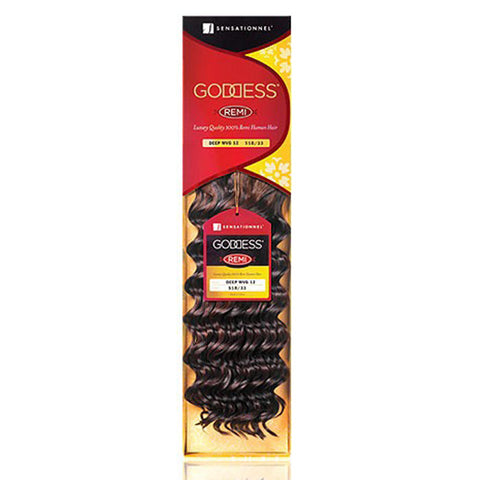 Sensationnel Goddess 100% Remi Human Hair Weave - DEEP 14" Sensationnel Goddess 100% Remi Human Hair Weave - DEEP 14"