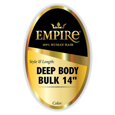 Sensationnel Empire 100% Human Hair Braids Bulk - DEEP BODY BULK 14" Sensationnel Empire 100% Human Hair Braids Bulk - DEEP BODY BULK 14"