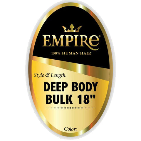 Sensationnel Empire 100% Human Hair Braids - DEEP BODY BULK 18"/22" Sensationnel Empire 100% Human Hair Braids - DEEP BODY BULK 18"/22"