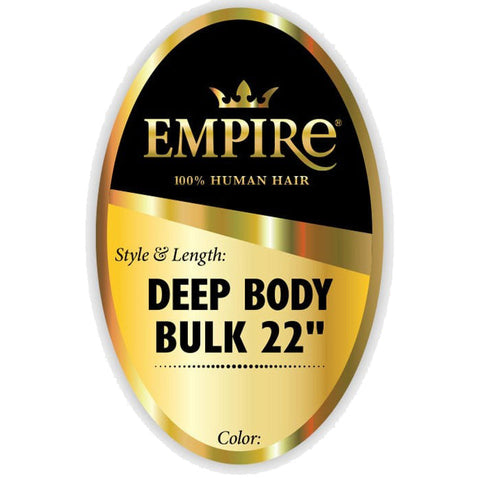 Sensationnel Empire 100% Human Hair Braids - DEEP BODY BULK 18"/22" Sensationnel Empire 100% Human Hair Braids - DEEP BODY BULK 18"/22"