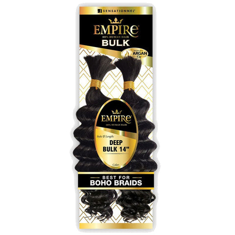 Sensationnel Empire 100% Human Hair Braids Bulk - DEEP BULK 14" Sensationnel Empire 100% Human Hair Braids Bulk - DEEP BULK 14"