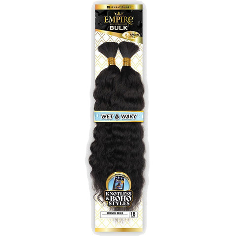 Sensationnel Empire 100% Human Hair Wet & Wavy Braids - FRENCH BULK 18" Sensationnel Empire 100% Human Hair Wet & Wavy Braids - FRENCH BULK 18"