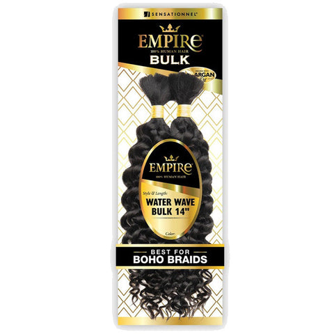 Sensationnel Empire 100% Human Hair Braids Bulk - WATER WAVE BULK 14" Sensationnel Empire 100% Human Hair Braids Bulk - WATER WAVE BULK 14"