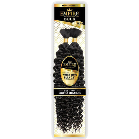 Sensationnel Empire Human Hair Braids - WATER WAVE BULK 18" / 22" Sensationnel Empire Human Hair Braids - WATER WAVE BULK 18" / 22"