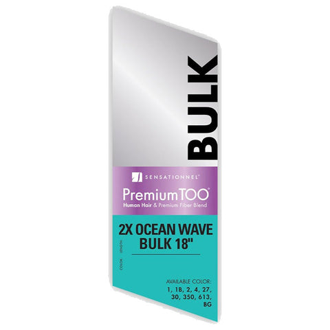 Sensationnel Premium Too 2X Bulk Human Hair Blend Braids - 2X OCEAN WAVE BULK 18" Sensationnel Premium Too 2X Bulk Human Hair Blend Braids - 2X OCEAN WAVE BULK 18"