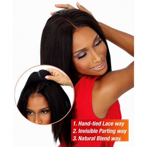 Sensationnel Goddess 100% Remi Human Hair 3 Way Part Closure - YAKI 10-12/14-16" Sensationnel Goddess 100% Remi Human Hair 3 Way Part Closure - YAKI 10-12/14-16"