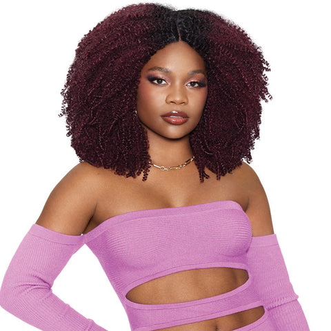 Outre Purple Pack Brazilian Boutique 100% Human Hair Blend Weave - MIRACLE COILY FRO 5 PCS + Free 4" Deep Lace Closure Outre Purple Pack Brazilian Boutique 100% Human Hair Blend Weave - MIRACLE COILY FRO 5 PCS + Free 4" Deep Lace Closure