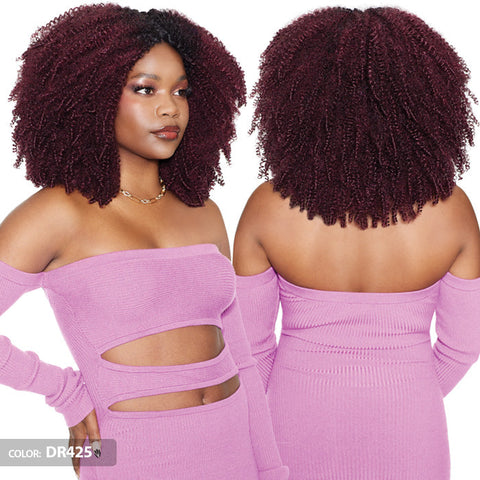 Outre Purple Pack Brazilian Boutique 100% Human Hair Blend Weave - MIRACLE COILY FRO 5 PCS + Free 4" Deep Lace Closure Outre Purple Pack Brazilian Boutique 100% Human Hair Blend Weave - MIRACLE COILY FRO 5 PCS + Free 4" Deep Lace Closure