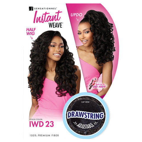 Sensationnel Instant Weave Drawstring Cap Half Wig - IWD 23 Sensationnel Instant Weave Drawstring Cap Half Wig - IWD 23