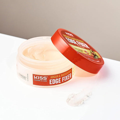 Kiss Argan & Macadamia Edge Fixer 24 Hour Maximum Hold 2.25 oz (67 ml) Kiss Argan & Macadamia Edge Fixer 24 Hour Maximum Hold 2.25 oz (67 ml)