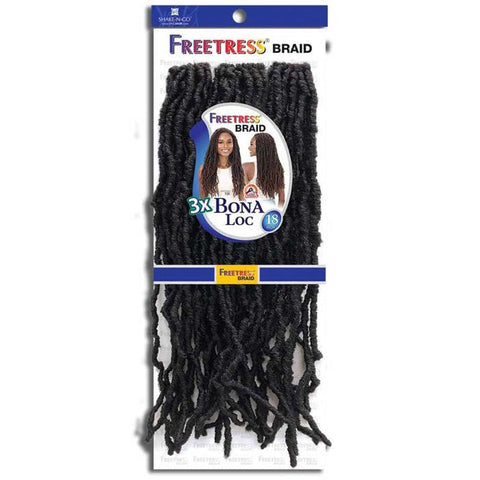 Freetress Pre-Looped Crochet Braid - 3X BONA LOC 18" Freetress Pre-Looped Crochet Braid - 3X BONA LOC 18"