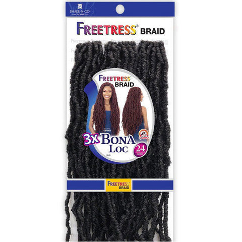 Freetress Pre-Looped Crochet Braid - 3X BONA LOC 24" Freetress Pre-Looped Crochet Braid - 3X BONA LOC 24"