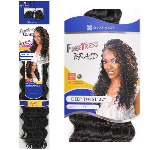 Freetress Crochet Braid - DEEP TWIST 22" Freetress Crochet Braid - DEEP TWIST 22"
