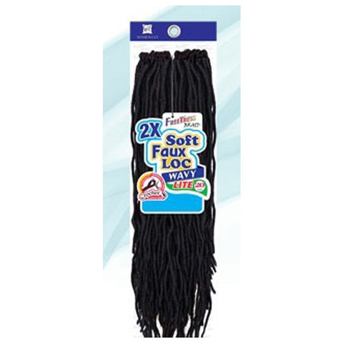 Freetress Pre-Looped Crochet Braids - 2X SOFT WAVY FAUX LOC 12" Freetress Pre-Looped Crochet Braids - 2X SOFT WAVY FAUX LOC 12"