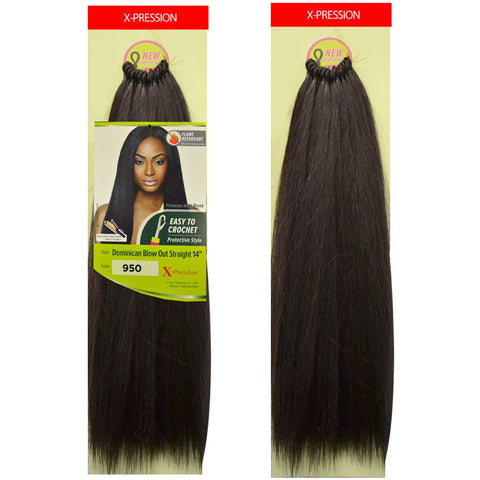 Outre X-Pression Pre Loop Crochet Braid DOMINICAN BLOWOUT STRAIGHT 14/22 Inch Outre X-Pression Pre Loop Crochet Braid DOMINICAN BLOWOUT STRAIGHT 14/22 Inch