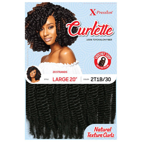Outre X-Pression Curlette Crochet Loop Braid - LARGE 10"/20" Outre X-Pression Curlette Crochet Loop Braid - LARGE 10"/20"