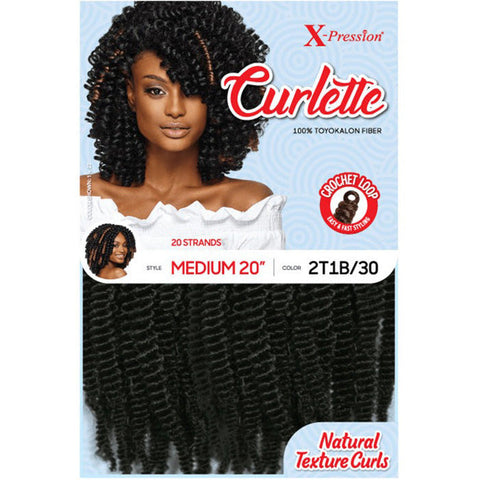 Outre X-Pression Curlette Crochet Loop Braid - MEDIUM 20" Outre X-Pression Curlette Crochet Loop Braid - MEDIUM 20"