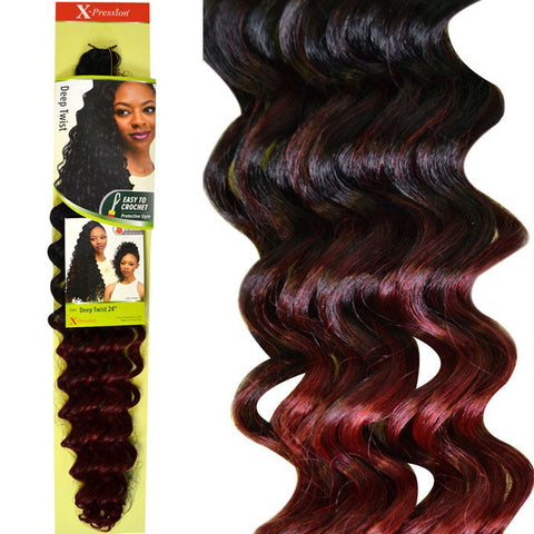 Outre X-Pression Crochet Braid -  DEEP TWIST 24" Outre X-Pression Crochet Braid -  DEEP TWIST 24"