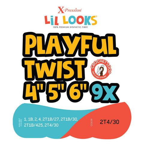 Outre X-Pression Lil Looks Loop Crochet Braids - PLAYFUL TWIST 4"5"6" 9X Outre X-Pression Lil Looks Loop Crochet Braids - PLAYFUL TWIST 4"5"6" 9X