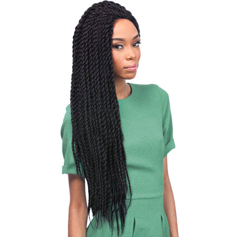 Outre X-Pression Pre-Looped Crochet Braid - SENEGALESE TWIST LARGE 18/24" Outre X-Pression Pre-Looped Crochet Braid - SENEGALESE TWIST LARGE 18/24"
