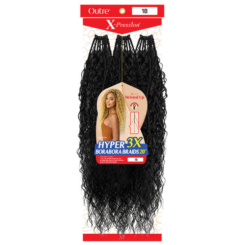 Twisted Up X-Pression By Outre Pre-Loop Crochet Braid - HYPER BORABORA BRAIDS 20" 3X Twisted Up X-Pression By Outre Pre-Loop Crochet Braid - HYPER BORABORA BRAIDS 20" 3X