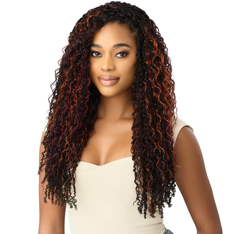 Outre X-Pression Twisted Up Crochet Loop Braid - HYPER BORABORA FLOW TWIST 18" 3X Outre X-Pression Twisted Up Crochet Loop Braid - HYPER BORABORA FLOW TWIST 18" 3X