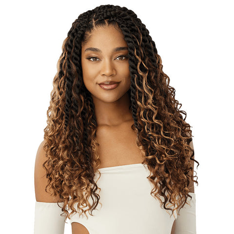 Outre X-Pression Twisted Up Pre-Loop Crochet Braid - JUMBO BOHO ISLAND TWIST 18" 3X Outre X-Pression Twisted Up Pre-Loop Crochet Braid - JUMBO BOHO ISLAND TWIST 18" 3X