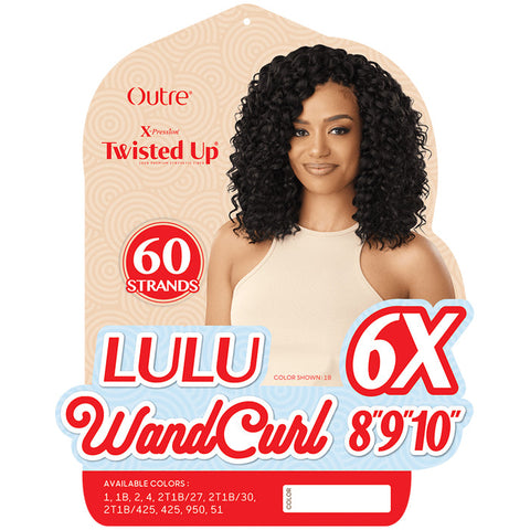 Outre X-Pression Twisted Up Pre-Loop Crochet Braid - LULU WANDCURL 8/9/10" 6x Outre X-Pression Twisted Up Pre-Loop Crochet Braid - LULU WANDCURL 8/9/10" 6x
