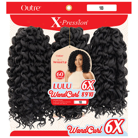 Outre X-Pression Twisted Up Pre-Loop Crochet Braid - LULU WANDCURL 8/9/10" 6x Outre X-Pression Twisted Up Pre-Loop Crochet Braid - LULU WANDCURL 8/9/10" 6x