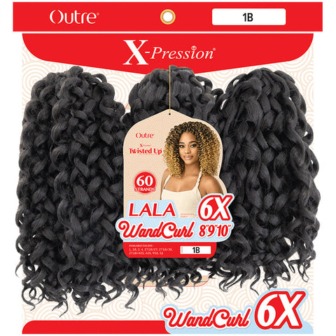 Outre X-Pression Twisted Up Crochet Loop Braid - LALA WAND CURL 8/9/10" 6X Outre X-Pression Twisted Up Crochet Loop Braid - LALA WAND CURL 8/9/10" 6X