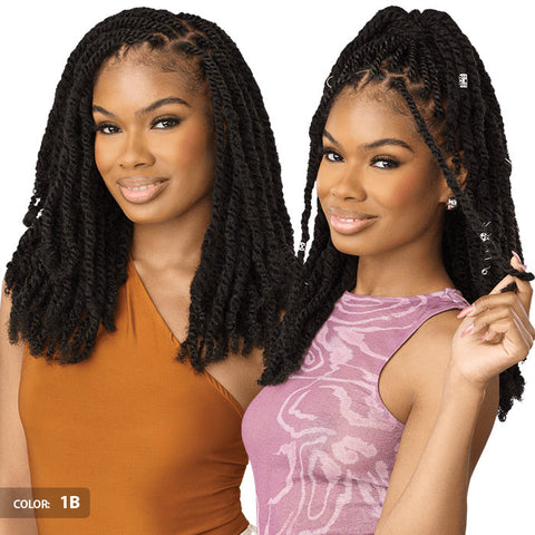 X-Pression Twisted Up Crochet Braids - SWICY AFRO TWIST 12" 3X by Outre X-Pression Twisted Up Crochet Braids - SWICY AFRO TWIST 12" 3X by Outre