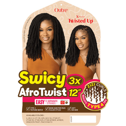 X-Pression Twisted Up Crochet Braids - SWICY AFRO TWIST 12" 3X by Outre X-Pression Twisted Up Crochet Braids - SWICY AFRO TWIST 12" 3X by Outre