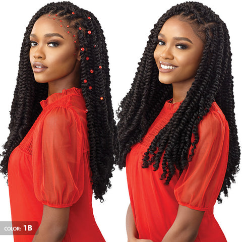 Outre X-Pression Twisted Up Crochet Braid - WATERWAVE FRO TWIST 22" 2X Outre X-Pression Twisted Up Crochet Braid - WATERWAVE FRO TWIST 22" 2X