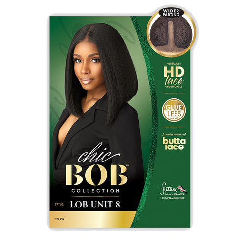 Sensationnel Butta Lace Chic Bob Glueless HD Lace Front Wig - LOB UNIT 8 Sensationnel Butta Lace Chic Bob Glueless HD Lace Front Wig - LOB UNIT 8