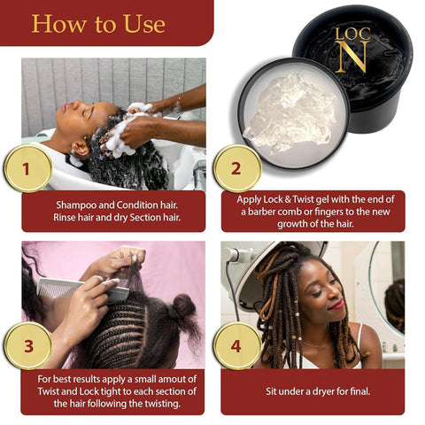 LOC N Twists Braids Wave Edge Gel 16oz - EXTRA HOLD LOC N Twists Braids Wave Edge Gel 16oz - EXTRA HOLD