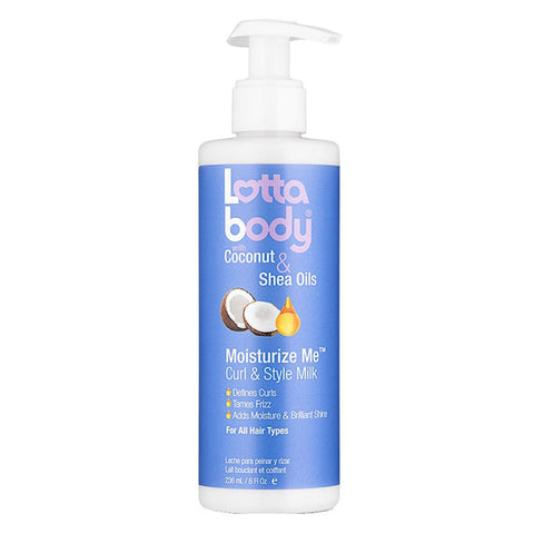 Lottabody Coconut & Shea Oils Moisturize Me Curl & Style Milk 8 oz Lottabody Coconut & Shea Oils Moisturize Me Curl & Style Milk 8 oz