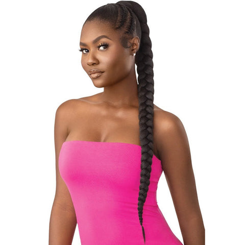 OUTRE PRETTY QUICK WRAP PONY - NATURAL BRAIDED PONYTAIL 32"/42" OUTRE PRETTY QUICK WRAP PONY - NATURAL BRAIDED PONYTAIL 32"/42"