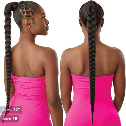 OUTRE PRETTY QUICK WRAP PONY - NATURAL BRAIDED PONYTAIL 32"/42" OUTRE PRETTY QUICK WRAP PONY - NATURAL BRAIDED PONYTAIL 32"/42"