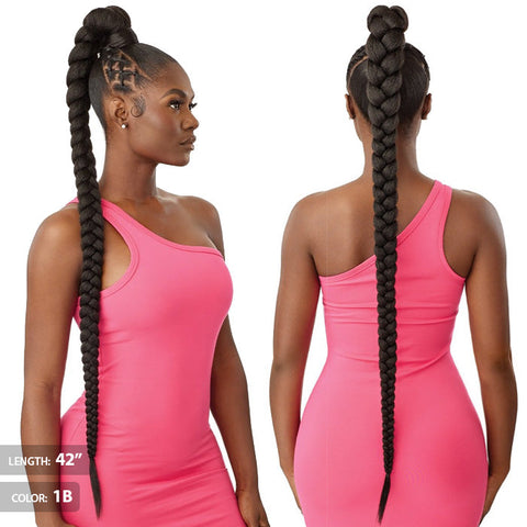 OUTRE PRETTY QUICK WRAP PONY - NATURAL BRAIDED PONYTAIL 32"/42" OUTRE PRETTY QUICK WRAP PONY - NATURAL BRAIDED PONYTAIL 32"/42"