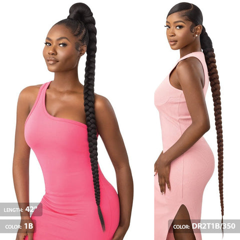 OUTRE PRETTY QUICK WRAP PONY - NATURAL BRAIDED PONYTAIL 32"/42" OUTRE PRETTY QUICK WRAP PONY - NATURAL BRAIDED PONYTAIL 32"/42"
