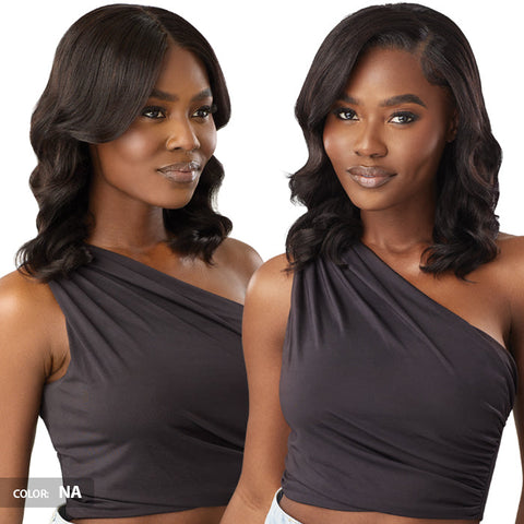 Outre My Tresses Black Label Glueless 100% Unprocessed Human Hair 13x4 HD Lace Front Wig - HH-VIRGIN BODY WAVE 14" Outre My Tresses Black Label Glueless 100% Unprocessed Human Hair 13x4 HD Lace Front Wig - HH-VIRGIN BODY WAVE 14"