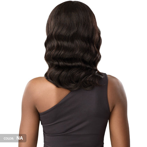 Outre My Tresses Black Label Glueless 100% Unprocessed Human Hair 13x4 HD Lace Front Wig - HH-VIRGIN BODY WAVE 14" Outre My Tresses Black Label Glueless 100% Unprocessed Human Hair 13x4 HD Lace Front Wig - HH-VIRGIN BODY WAVE 14"