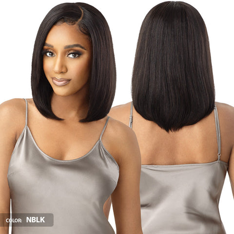 Outre My Tresses Black Label 100% Unprocessed Human Hair Glueless 13x4 HD Lace Front Wig - HH-VIRGIN STRAIGHT 14" Outre My Tresses Black Label 100% Unprocessed Human Hair Glueless 13x4 HD Lace Front Wig - HH-VIRGIN STRAIGHT 14"