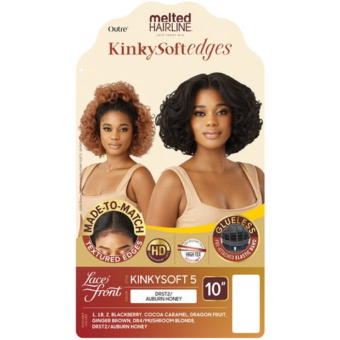 Outre Melted Hairline Kinky Soft Edges Glueless HD Lace Front Wig - KINKYSOFT 5 Outre Melted Hairline Kinky Soft Edges Glueless HD Lace Front Wig - KINKYSOFT 5